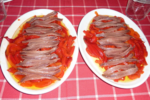 pimientos anchoas