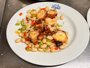 Salpicon de pulpo con pochas